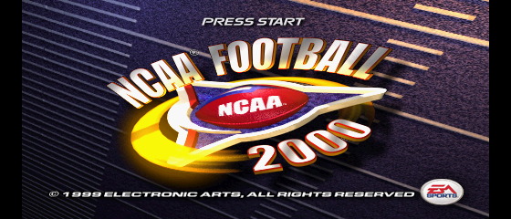NCAA Football 2000 Title Screen